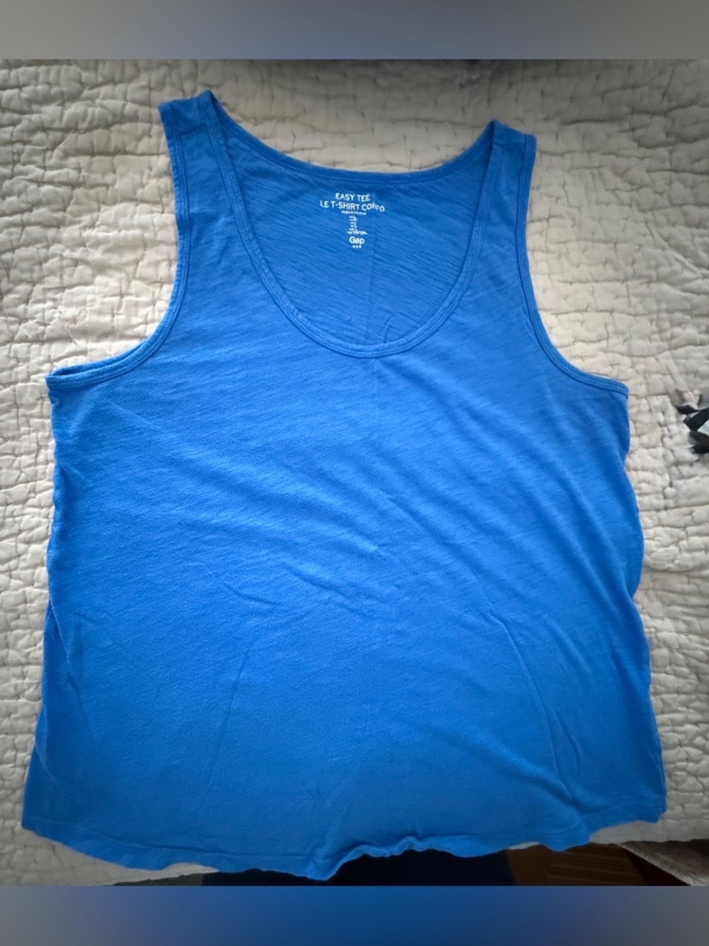 GAP Women’s Bright Blue Muscle Tank